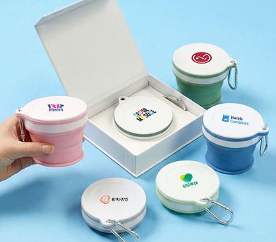 모스니에 접이식 실리콘컵 텀블러자석싸바리케이스