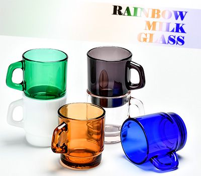 레인보우 밀크글라스