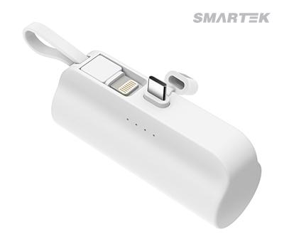 스마텍 5000mAh 초미니 원통형 2way 보조배터리